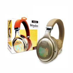 Moxom Wireless Headphones MX-WL14 with LED light Gold Moxom Wireless Headphones MX-WL14 with LED light Gold